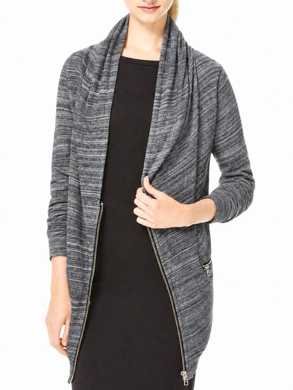 Aritzia Wilfred Free Rousseau Sweater Women Large Grey Cotton